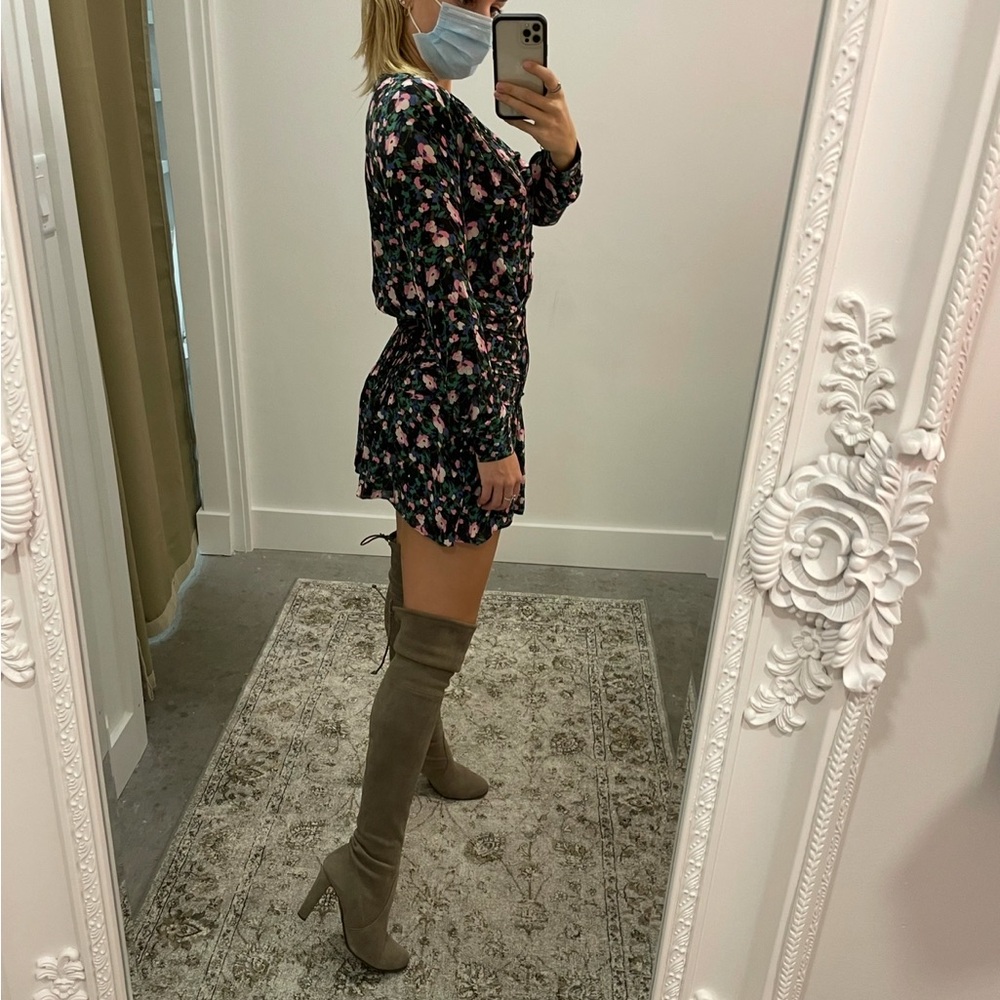 Veronica Beard Floral Silk Dress